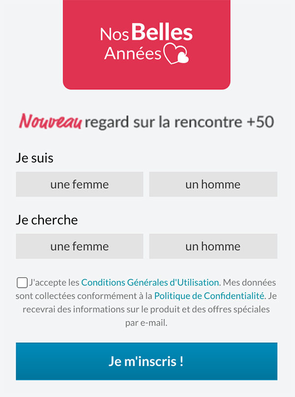 inscription nos belles années
